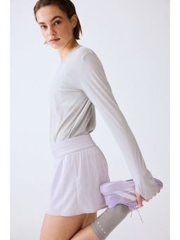 H&M - Women Purple Double-layered sports shorts