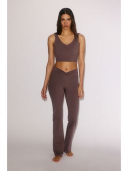 H&M - Women Purple Twist-detail vest top with SoftMove