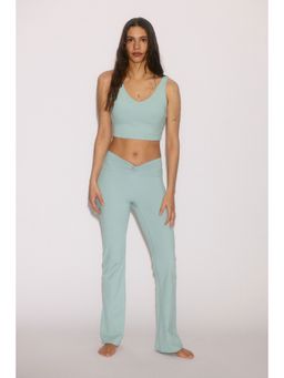 H&M - Women Turquoise Twist-detail vest top with SoftMove