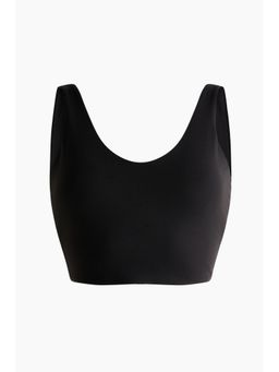 H&M - Women Black Twist-detail vest top with SoftMove