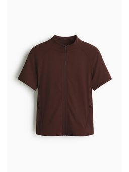 H&M - Women Brown Short-sleeved jacket with SculptMove