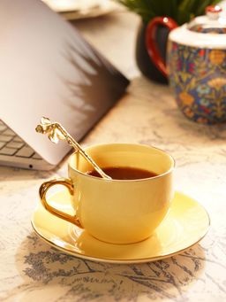 Pure Home + Living - Light Yellow Senorita Cup and Saucer