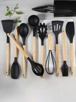DecorTwist - 11 Pcs Silicone Spatula Set