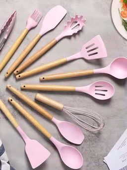 DecorTwist - 11 Pcs Silicone Spatula Set