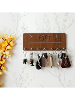 eCraftIndia - Designer 7 Hooks Wooden Keyholder