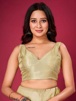 FLAHER - Pista Plain Stitched Readymade Blouse