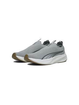 Puma - Unisex Grey Pounce Lite Slip-On Running Shoes