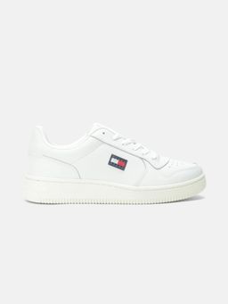 Tommy Hilfiger - Women White Leather Sneakers