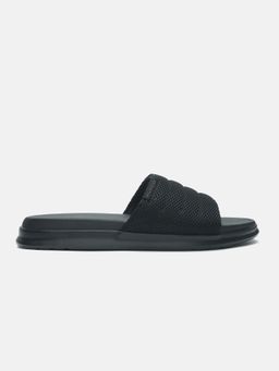 Tommy Hilfiger - Women Solid Black Leather Sliders
