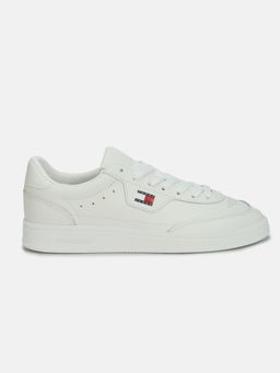 Tommy Hilfiger - Women White Leather Sneakers