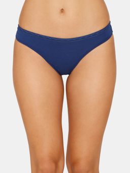 Zivame - Low Rise Zero Coverage Thong Blue