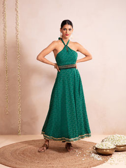 Gajra Gang - Pataka Emerald Gown GGDRS10