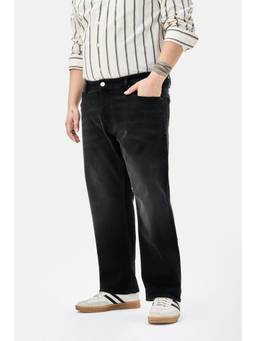 Snitch - Black Washed Straight Casual Jeans for Men
