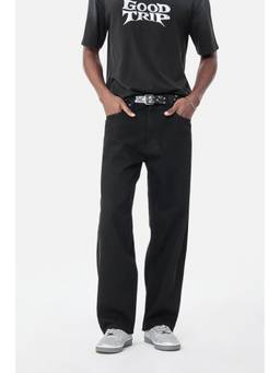 Snitch - Black Denim Loose Casual Jeans for Men