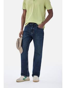 Snitch - Dark Blue Denim Straight Casual Jeans for Men