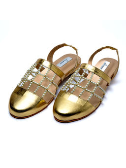 Sole Weavers - Women Pearline Sandals Gold