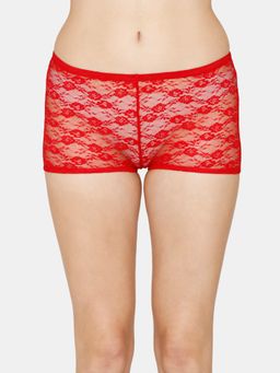 Zivame - Low Rise Full Coverage Boyshort - Barbados Cherry