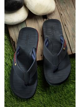 SOLETHREADS - Wave Navy Solid Men Flipflops