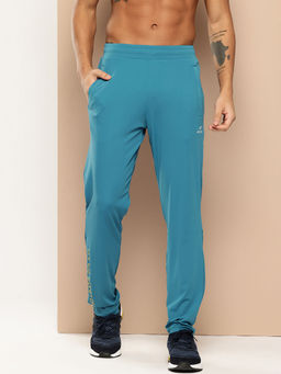 Alcis - Men Typography Printed Slim Fit Anti-Statix & DrytechSports Track Pants