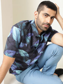 Rare Rabbit - Growers Navy Shirt