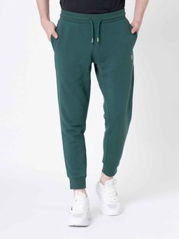 Red Tape - Mens Dark Green Solid Joggers