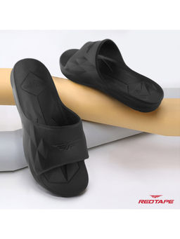 Red Tape - Men EVA Comfort Sliders-Black