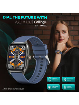 Timex - iConnect Calling+ 2.01” TFT Display Unisex Smartwatch-TWIXW501T (Medium)