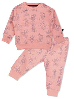 Bodycare - Girls Light Pink Minnie & Friends Co-Ord (Set of 2)