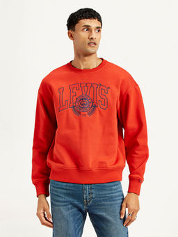 Levi's - Men's Brand Logo Red Sweatshirt