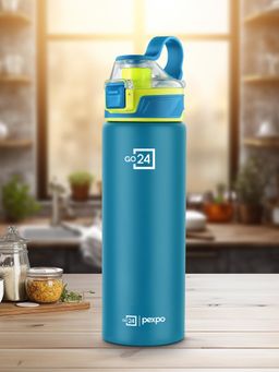 Pexpo - Arctic Turquoise Blue Stainless Steel Fridge Bottle-Sipper - 900ml