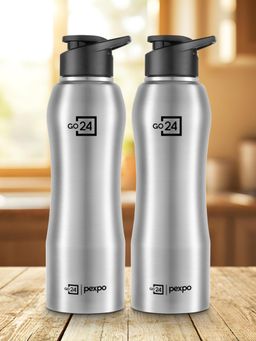 Pexpo - Bistro Silver Stainless Steel Fridge Bottle/Sipper - 1000 Ml