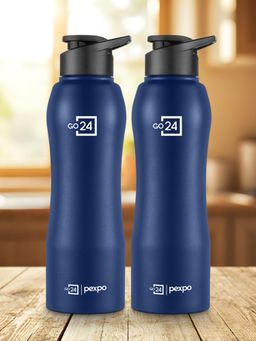 Pexpo - Bistro Denim Blue Fridge Bottle (Pack Of 2)