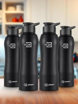 Pexpo - Bistro Black Knight Fridge Bottle (Pack Of 4)