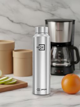 Pexpo - Chromo Silver Stainless Steel Fridge Bottle-Sipper - 950 ml