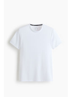 H&M - Men White Muscle Fit Sports Top With Drymove