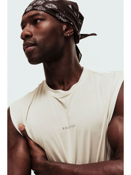 H&M - Men Beige Loose Fit Sports Vest Top