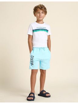 U.S. POLO ASSN. - Boys Brand Solid Regular Fit Shorts