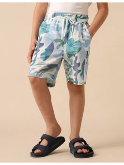 U.S. POLO ASSN. - Boys Pure Cotton Tropical Printed Shorts