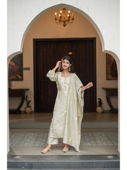 Label Shaurya Sanadhya - Light Green Kurta with Pant and Dupatta