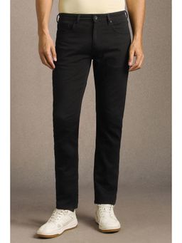 Louis Philippe - Men Black Dark Slim Fit Jeanss