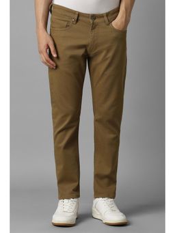 Louis Philippe - Men Brown Dark Smart Fit Jeanss