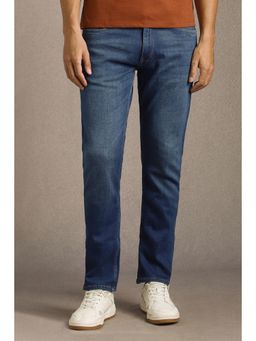 Louis Philippe - Men Blue Mid Slim Fit Jeanss