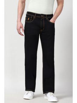 Peter England - Men Black Dark Wash Jeanss