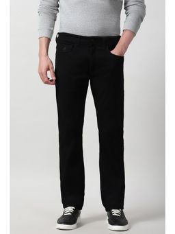 Peter England - Men Black Dark Wash Jeanss