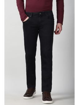 Peter England - Men Black Dark Wash Jeanss