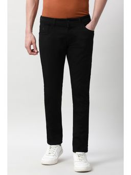 Peter England - Men Black Dark Wash Jeanss