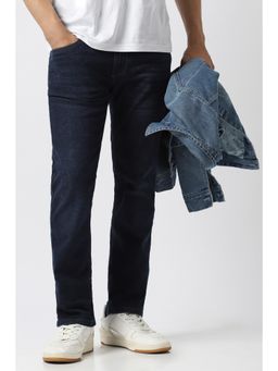 Van Heusen - Men Navy Blue Mid Wash Jeanss
