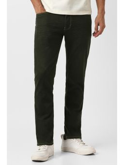 Van Heusen - Men Olive Dark Wash Jeanss