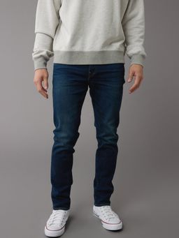 American Eagle - Men Navy Blue Airflex Slim Jeans