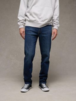 American Eagle - Men Navy Blue Airflex Original Straight Jeans